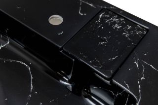 Раковина над стиральной машиной Stella Polar Солярис SP-00001404 60см чёрный мрамор